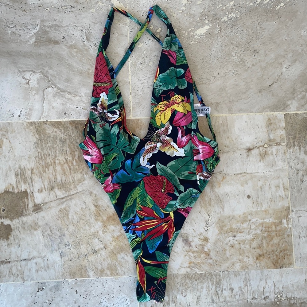 Floral One Piece Bathing Suit